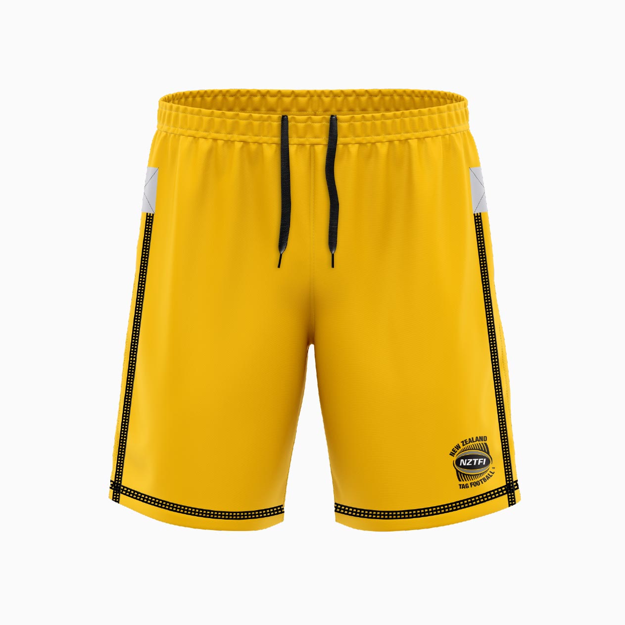GOLD WITH BLACK CONTRAST STITCHING TAG SHORTS | SAS Sport